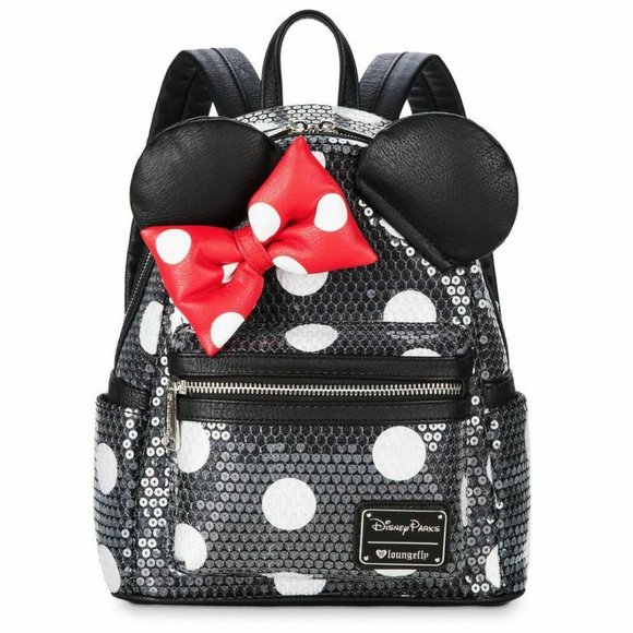 Disney & Loungefly Minnie Mouse Sequined Dot Mini Backpack FACTORY SEALED main image 10